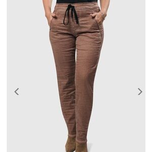 Alembika  Pinstripe Iconic Stretch Jeans Pull On Pants Size S